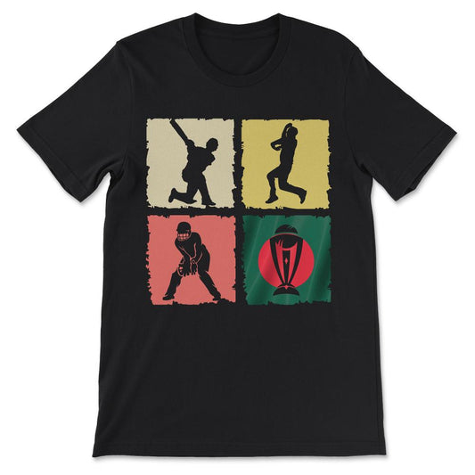 India - India Cricket - Support India Cricket for World Cup Gift Tee - Black
