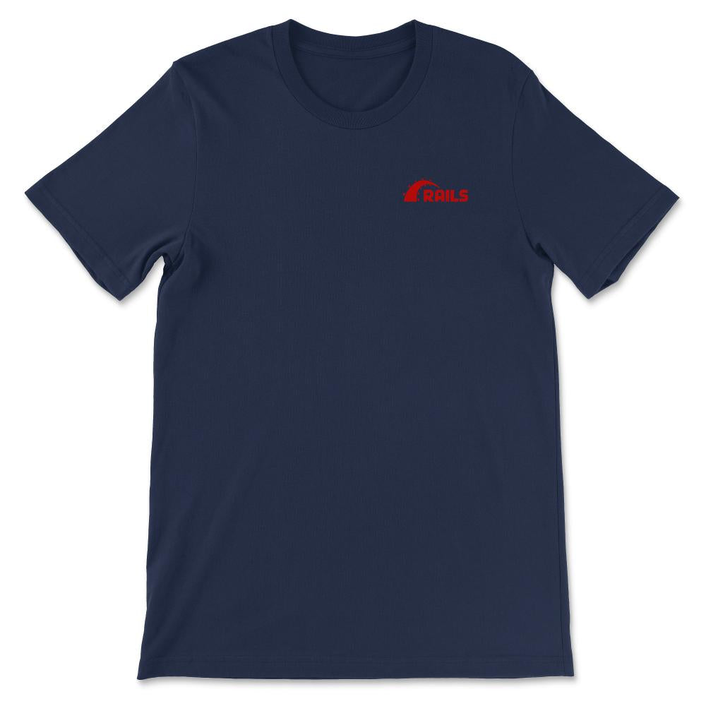 rails pocket Gift Tee - Unisex T-Shirt - Navy