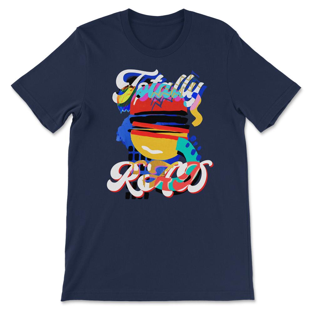 Totally Rad Vintage Retro Eighties 80s 1980s Birthday Gift print Gift - Navy