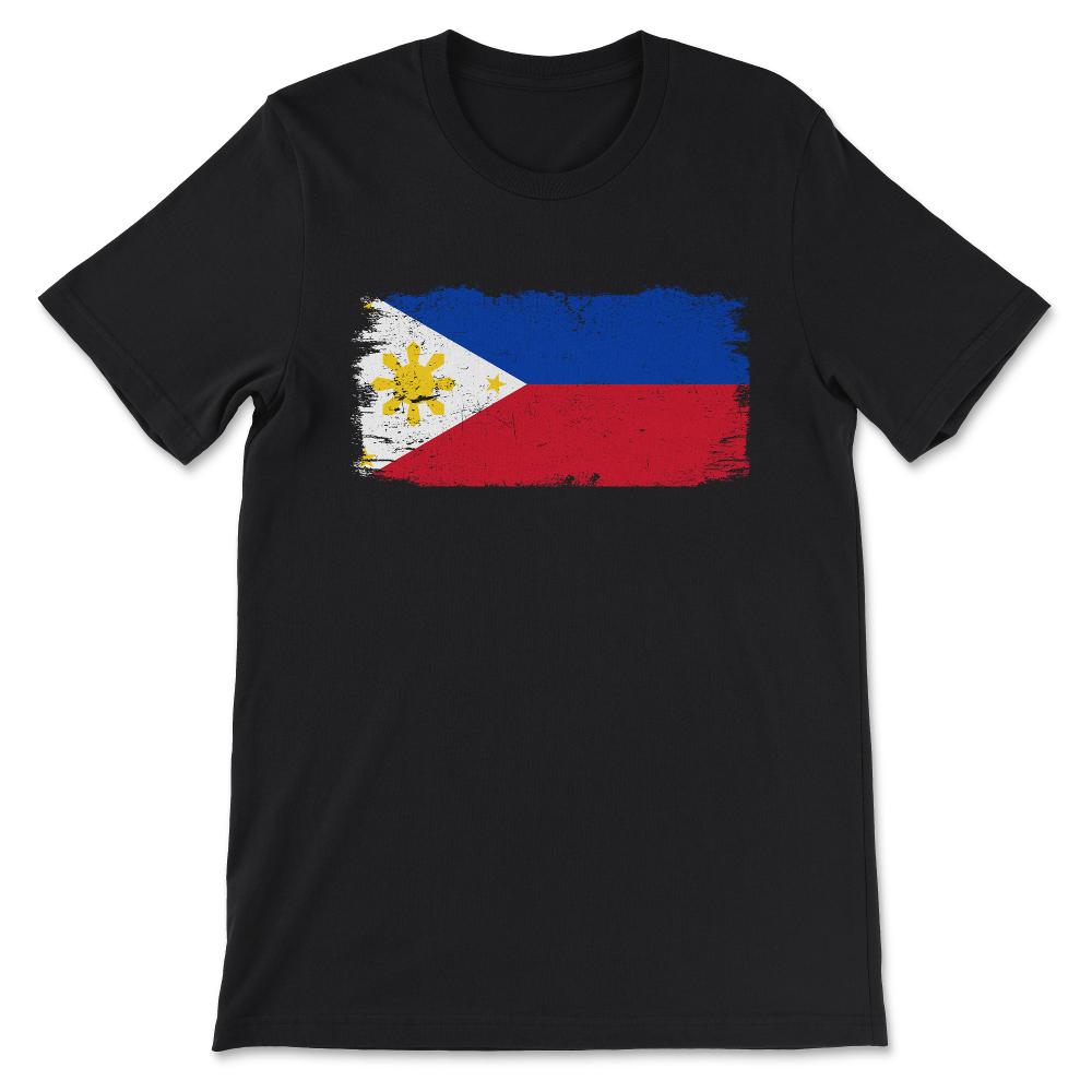 Philippines Country Flag Philippines Country Tourist Gift Tee - - Black