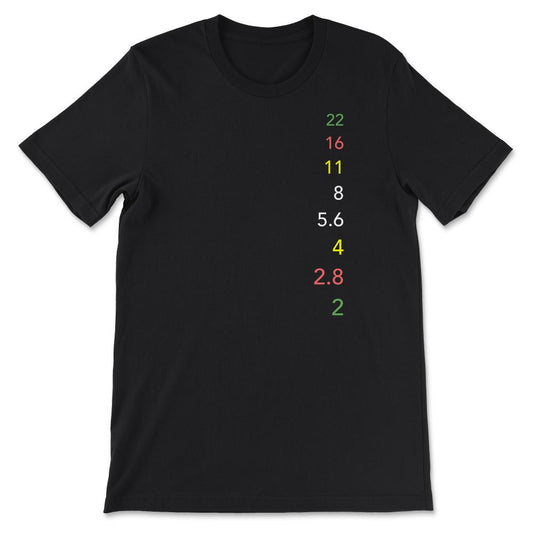 Aperture Values hoodie Gift Tee - Unisex T-Shirt - Black