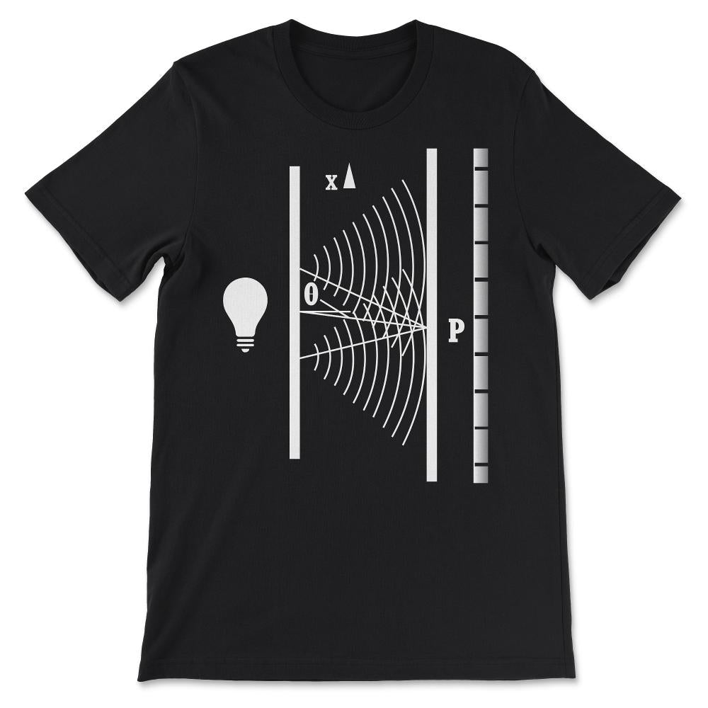 Double Slit Experiment Gift Tee - Unisex T-Shirt - Black