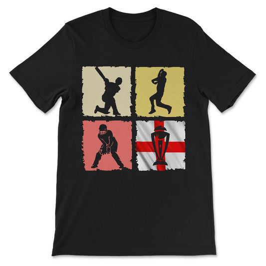 India - India Cricket - Support India Cricket for World Cup Gift Tee - Black
