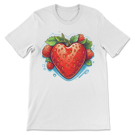 Strawberry Feeling Berry Good Fruitarian Fruit Life Is Sweet Love - White