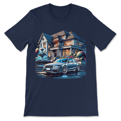 Luxury Car Racer Sport Lover Supercar Turbo Racing Fast Cool Gift Tee - Navy