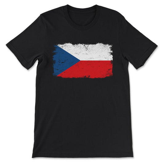 Czech Republic Country Flag Czech Republic Country Tourist Gift Tee - - Black