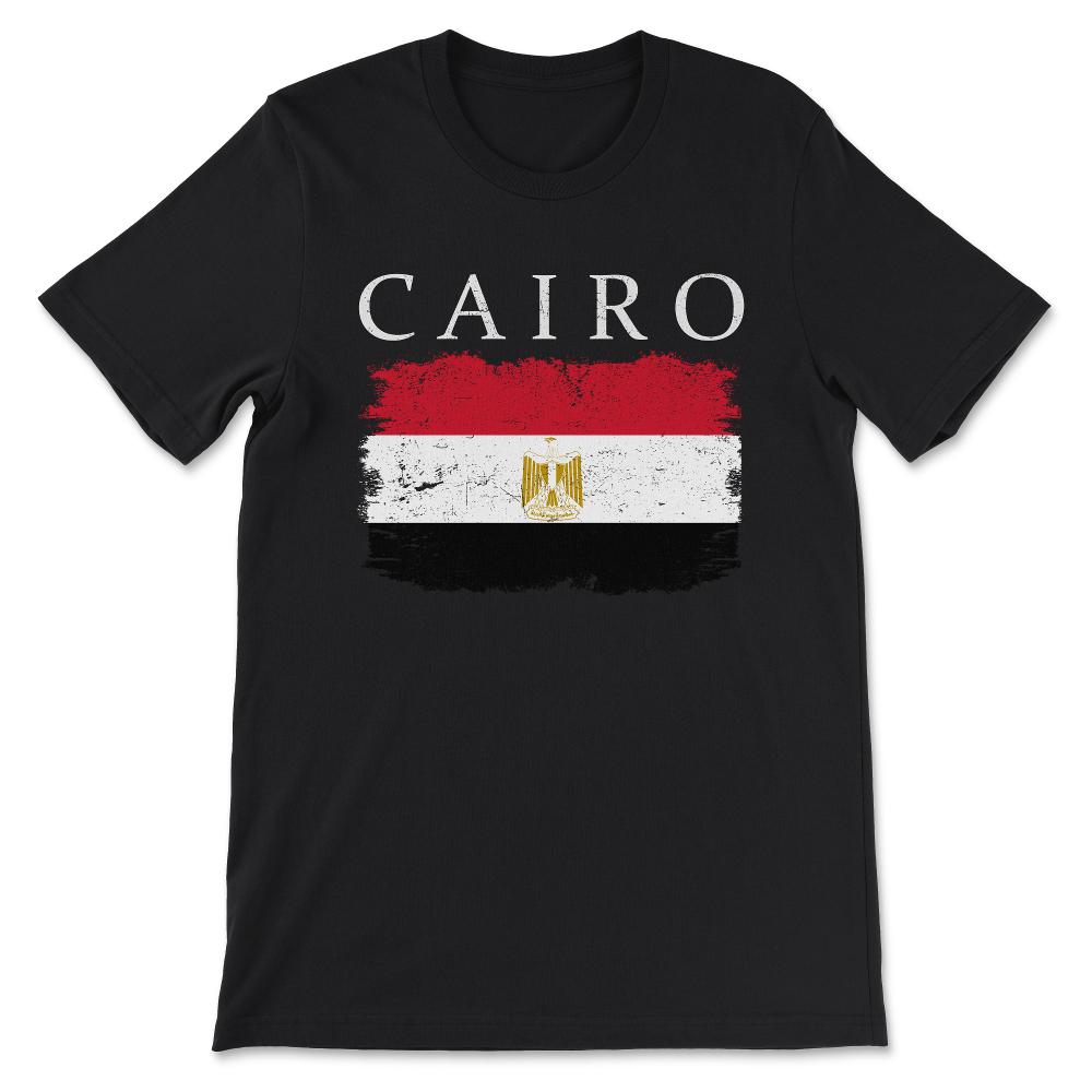 Cairo Egypt Flag Egypt Tourist Capital Egypt Cairo Visitor Gift Tee - - Black