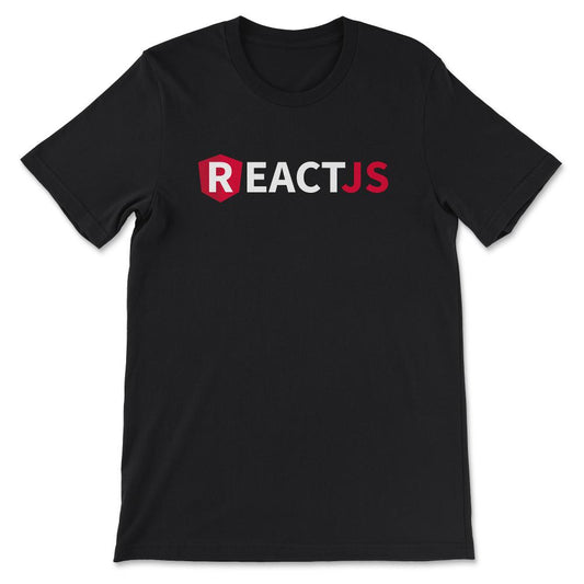 ReactJS Angular Shirt Gift Tee - Unisex T-Shirt - Black