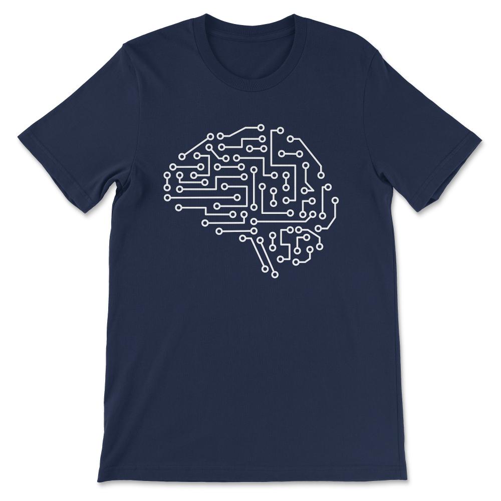 Machine Learning AI Data Science Heartbeat Data Engineer design Gift - Navy