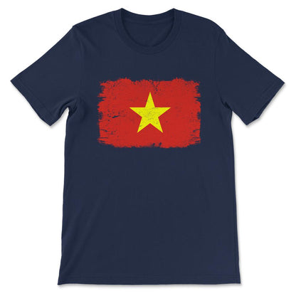 Vietnam Country Flag Vietnam Country Tourist Vietnam Team Gift Tee - - Navy