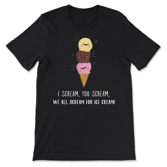 Ice Cream Van Driver Ice Cream Truck Ice Cream Seller Summer design - Black