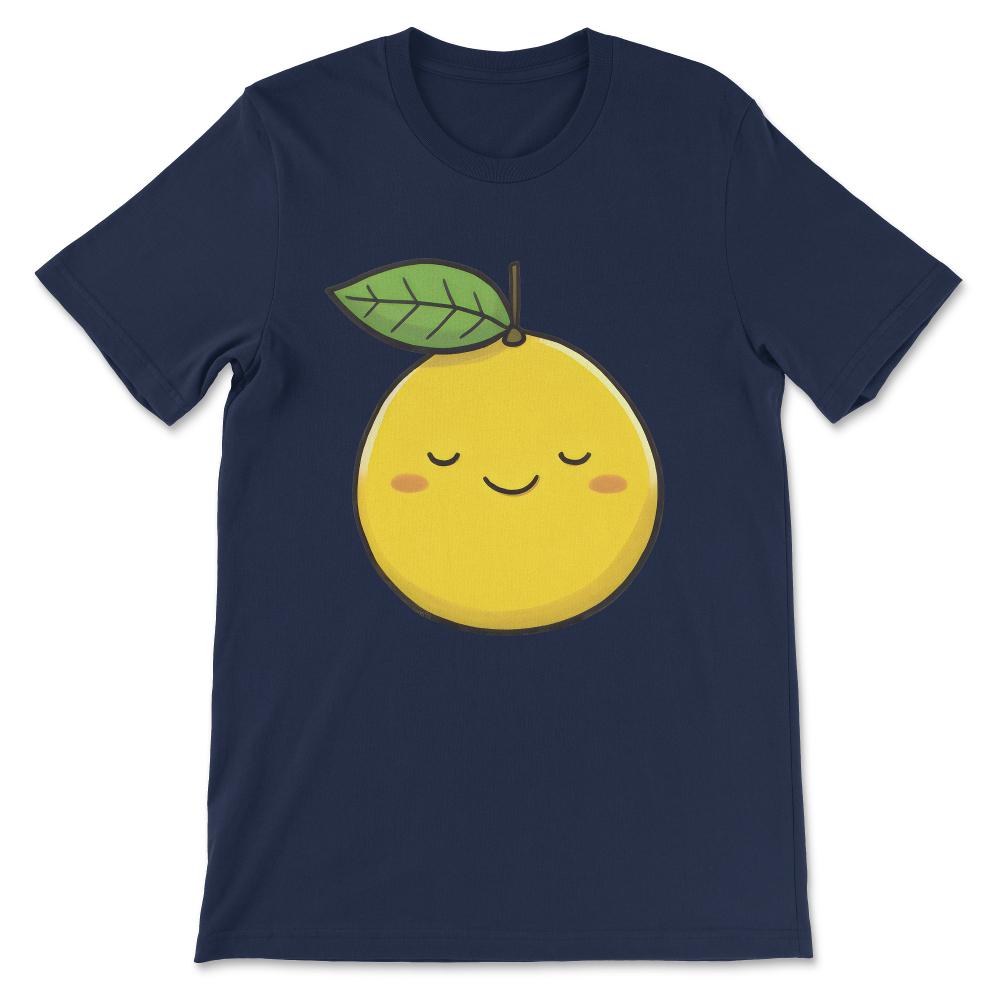 Lemon Funny Cute Lemon Summer Citrus Fruit Lovers Lemonade Gift Tee - - Navy