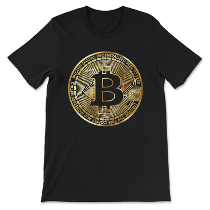 Bitcoin BTC Coin Crypto Trader #bitcoin Future Freedom Gift Gift Tee - Black