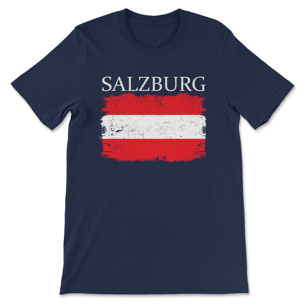 Salzburg Austria Salzburg Visitor Austria Flag Austria Tourist Gift - Navy