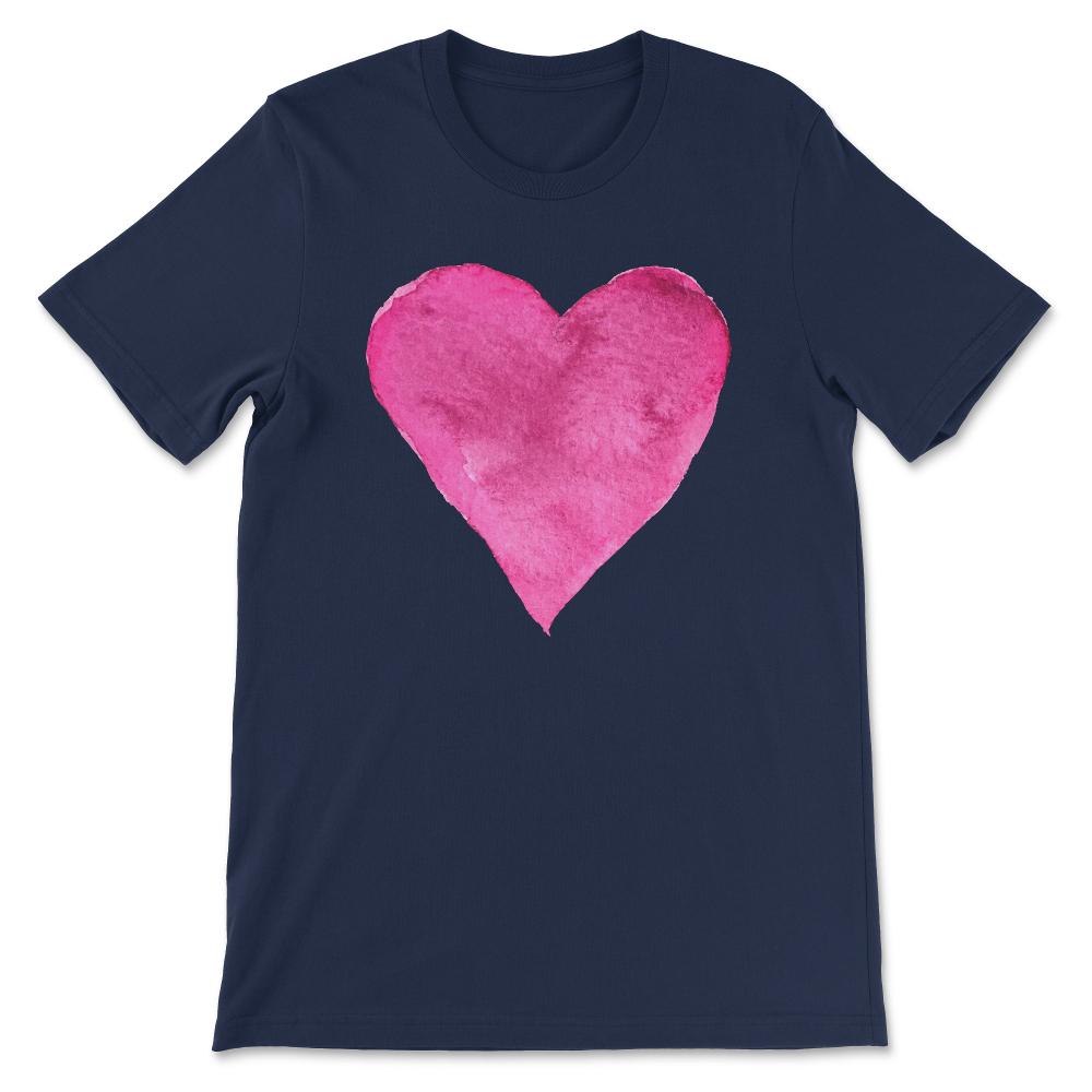 Red and Pink Heart design for women and girls Gift Tee - Unisex - Navy