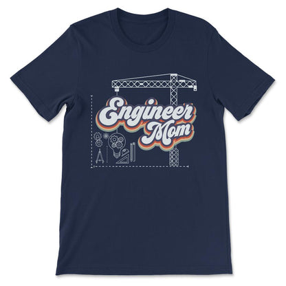 engineer mom Gift Tee - Unisex T-Shirt - Navy