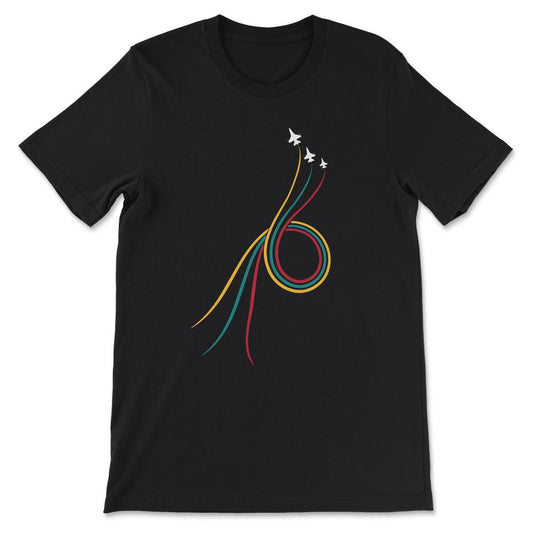 fighter jet v1 Gift Tee - Unisex T-Shirt - Black