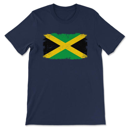 Jamaica Country Flag Jamaica Country Tourist Jamaica Team Gift Tee - - Navy