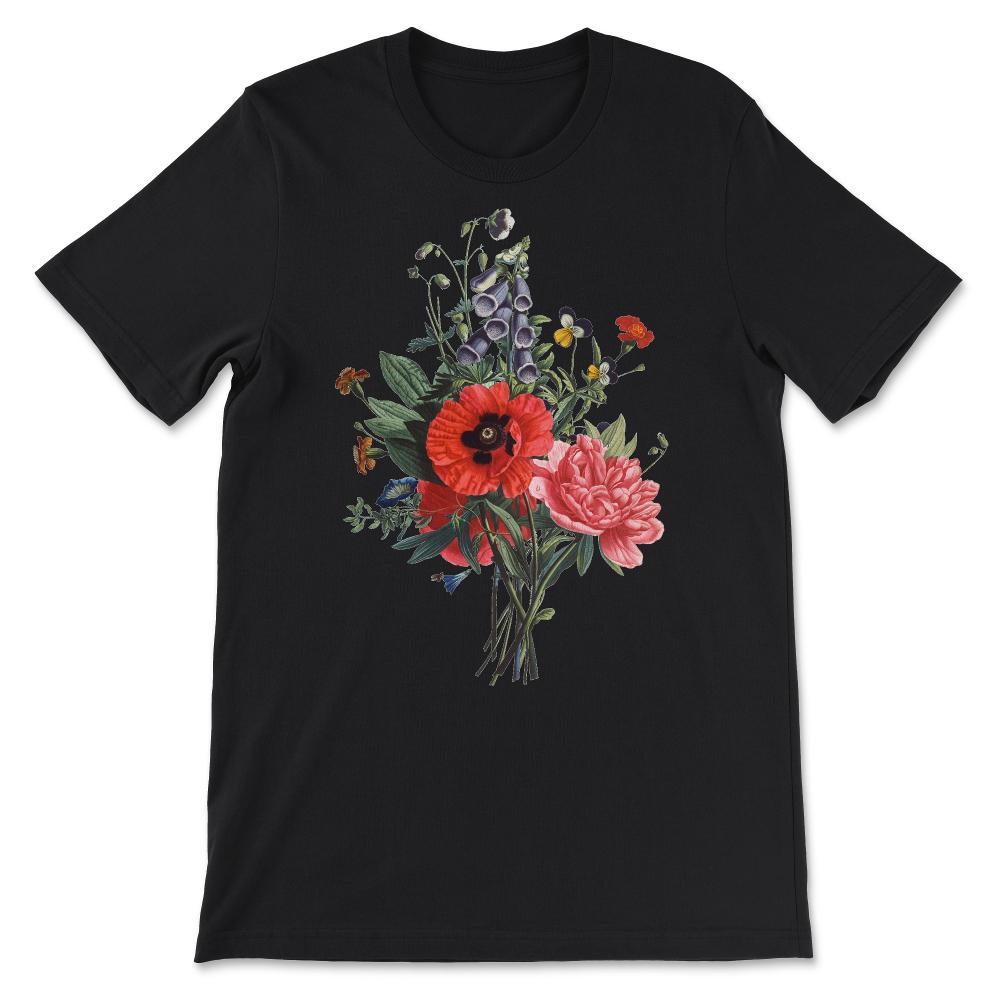 Spring Flowers Gift Tee - Unisex T-Shirt - Black