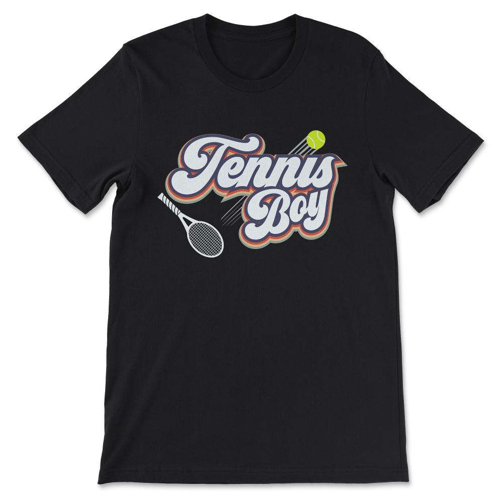 Tennis Boy Tennis Man Tennis Player Tennis Athlete Team Gift Tee - - Black