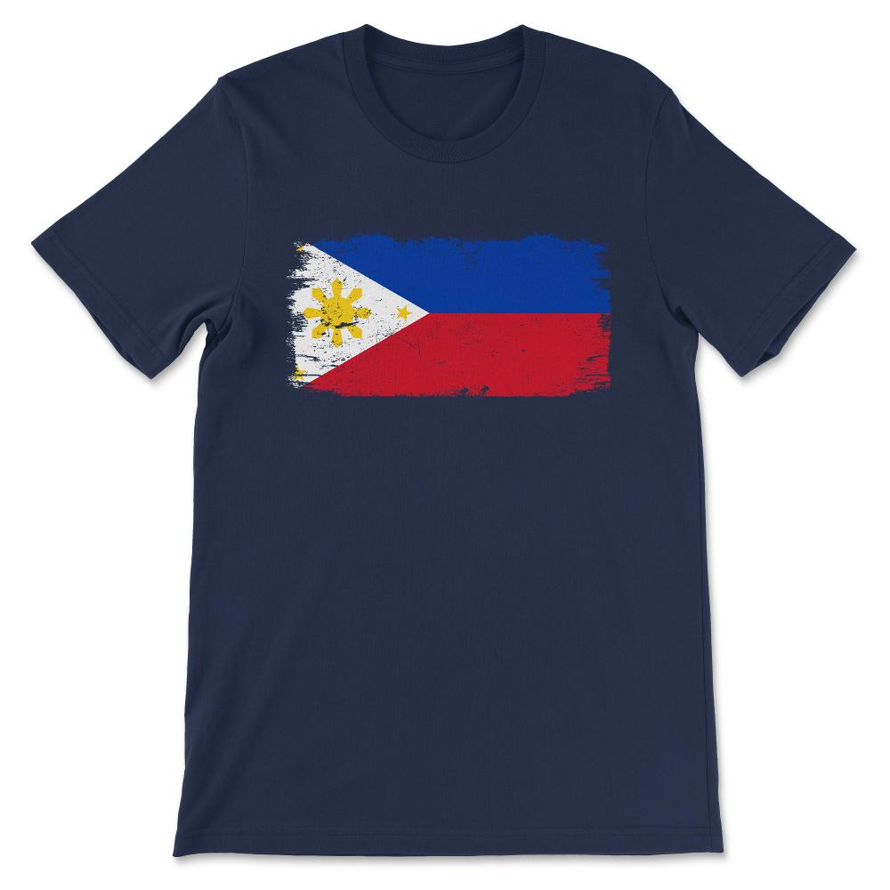 Philippines Country Flag Philippines Country Tourist Gift Tee - - Navy