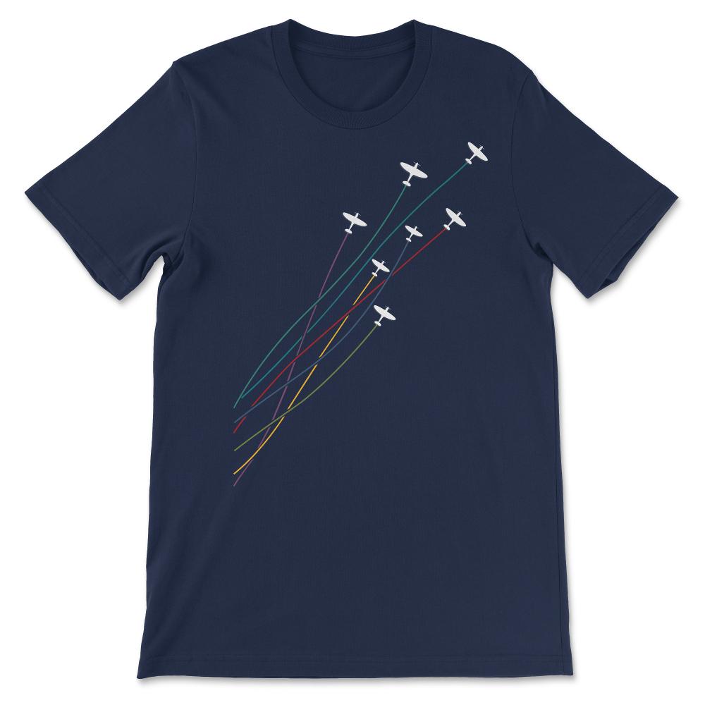 Pilot Colorful Flying Spitfire Airplanes Aeroplanes Gift product Gift - Navy