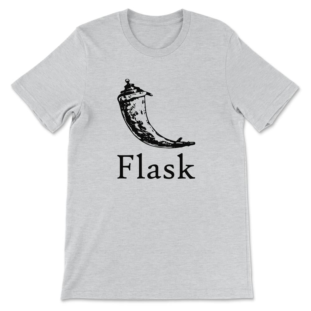 Flask logo Gift Tee - Unisex T-Shirt - Ash