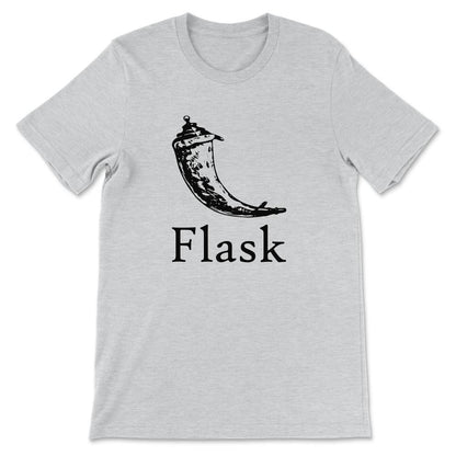 Flask logo Gift Tee - Unisex T-Shirt - Ash