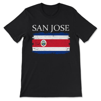 San Jose Costa Rica Flag Costa Rica Tourist Capital Costa Rica Gift - Black