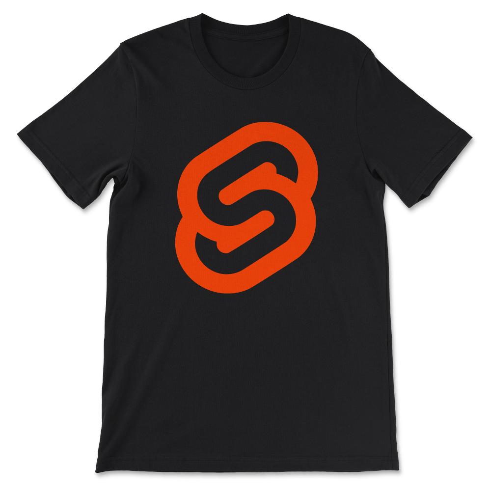 Svelete Logo Design For Programmers Who Like Svelete Gift Tee - - Black