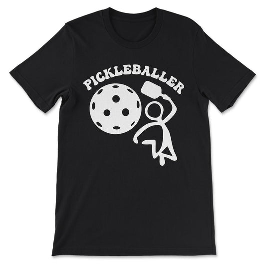 pickleball baller Gift Tee - Unisex T-Shirt - Black