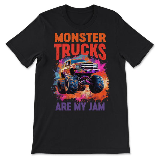 Done - Monster Truck Big Retro Race Dad Trucker Lover Jam Vintage - Black