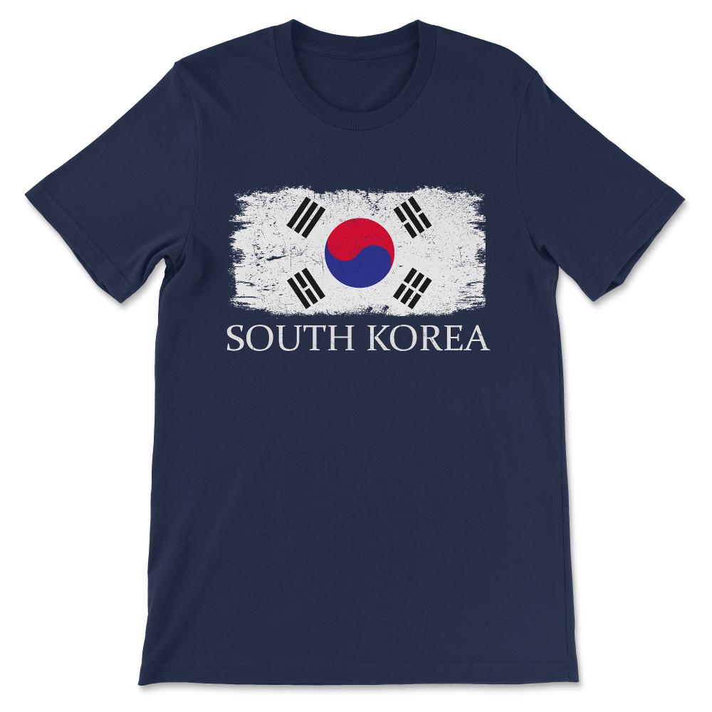 South Korea Country Flag South Korea Tourist South Korea Team Gift - Navy