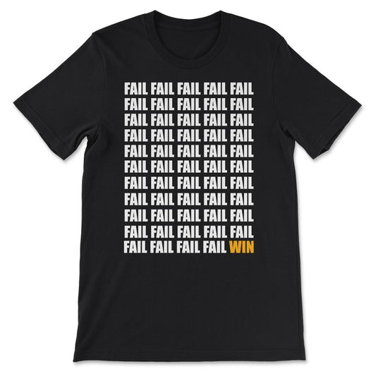 Failure Process Winning Process Winning Mindset Winning Goals Gift - Black