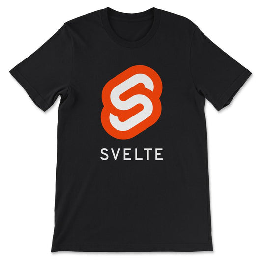 Svelete Logo Design For Programmers Who Like Svelete Gift Tee - - Black