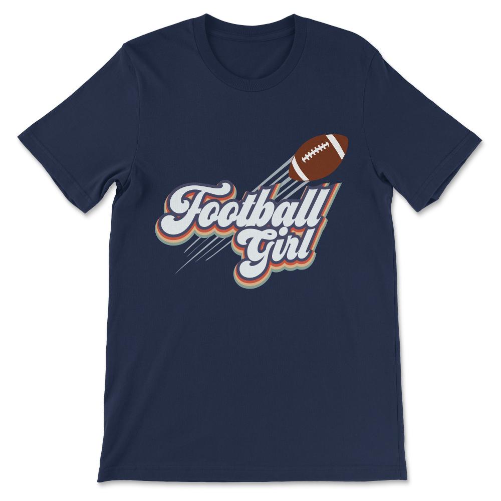 Amrican Football girl Gift Tee - Unisex T-Shirt - Navy