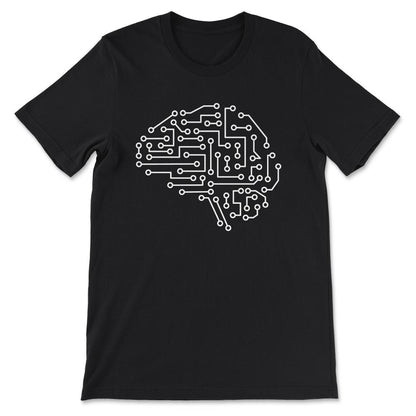 Machine Learning AI Data Science Heartbeat Data Engineer design Gift - Black