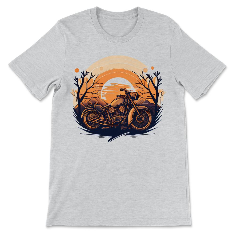 Done - Motorcycle Vintage Biker Life Sunset Retro Rider Motorbike - Ash