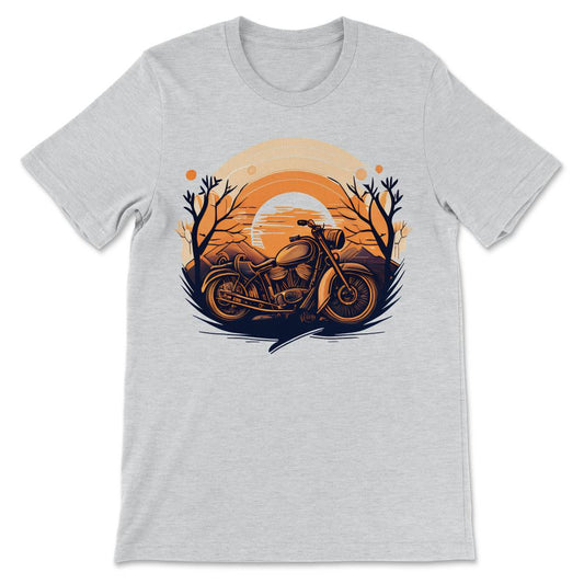 Done - Motorcycle Vintage Biker Life Sunset Retro Rider Motorbike - Ash