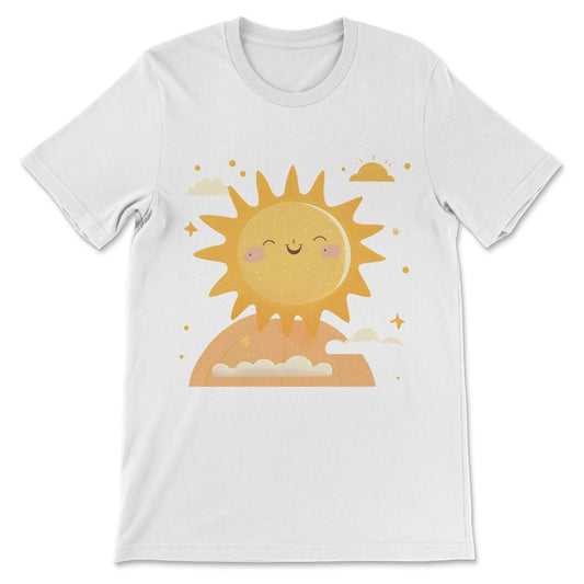 Done - Smiling Sun Sunshine Science Space Clouds Love Summer Lovely - White