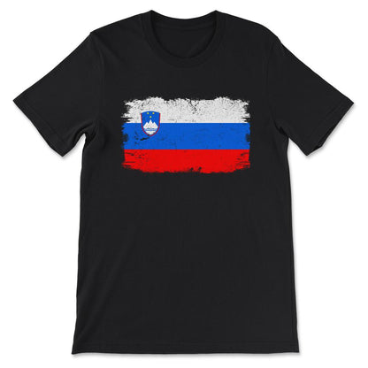 Slovenia Country Flag Slovenia Tourist Slovenia Country Team Gift Tee - Black