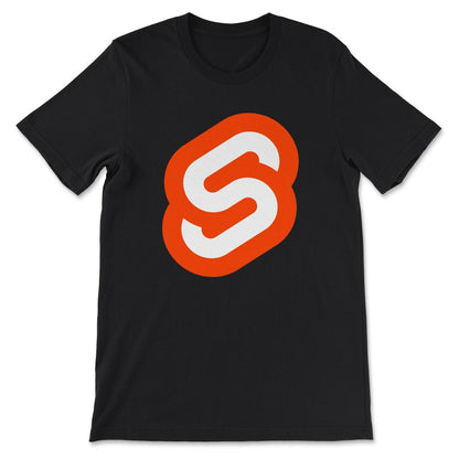 Svelete Logo Design For Programmers Who Like Svelete Gift Tee - - Black