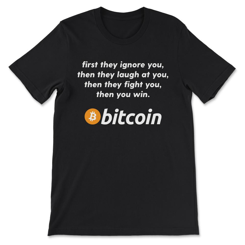 Bitcoin BTC Coin Crypto Trader #bitcoin Future Freedom Gift Gift Tee - Black