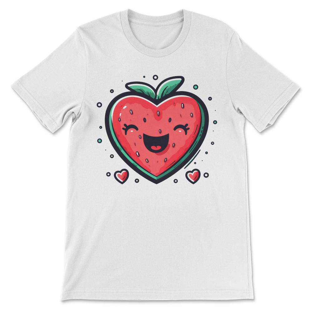 Done - Strawberry Heart Funny Cute Fruit Berry Aesthetic Festival - White