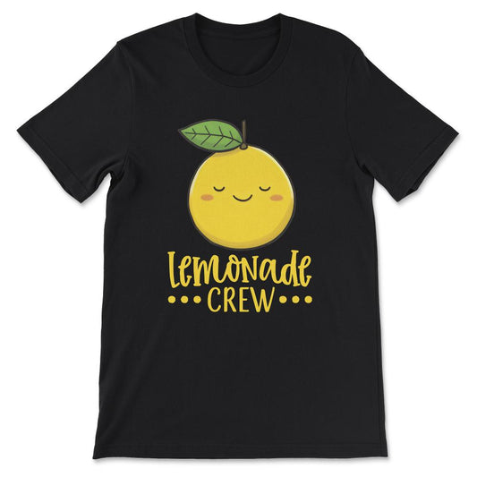 Done - Cute Lemon Lemonade Crew Funny Summertime Drink Citrus Fruit - Black