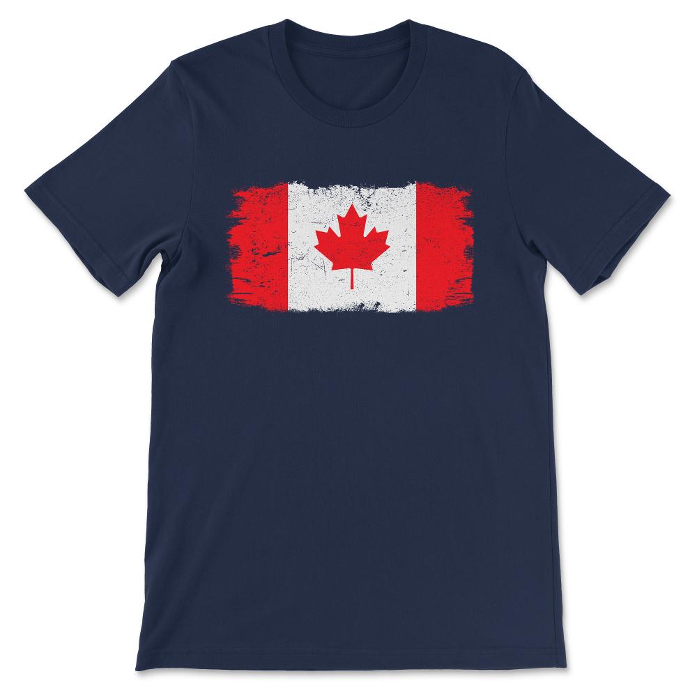 Canada Country Flag Canada Tourist Canada Team Flag Gift Tee - Unisex - Navy