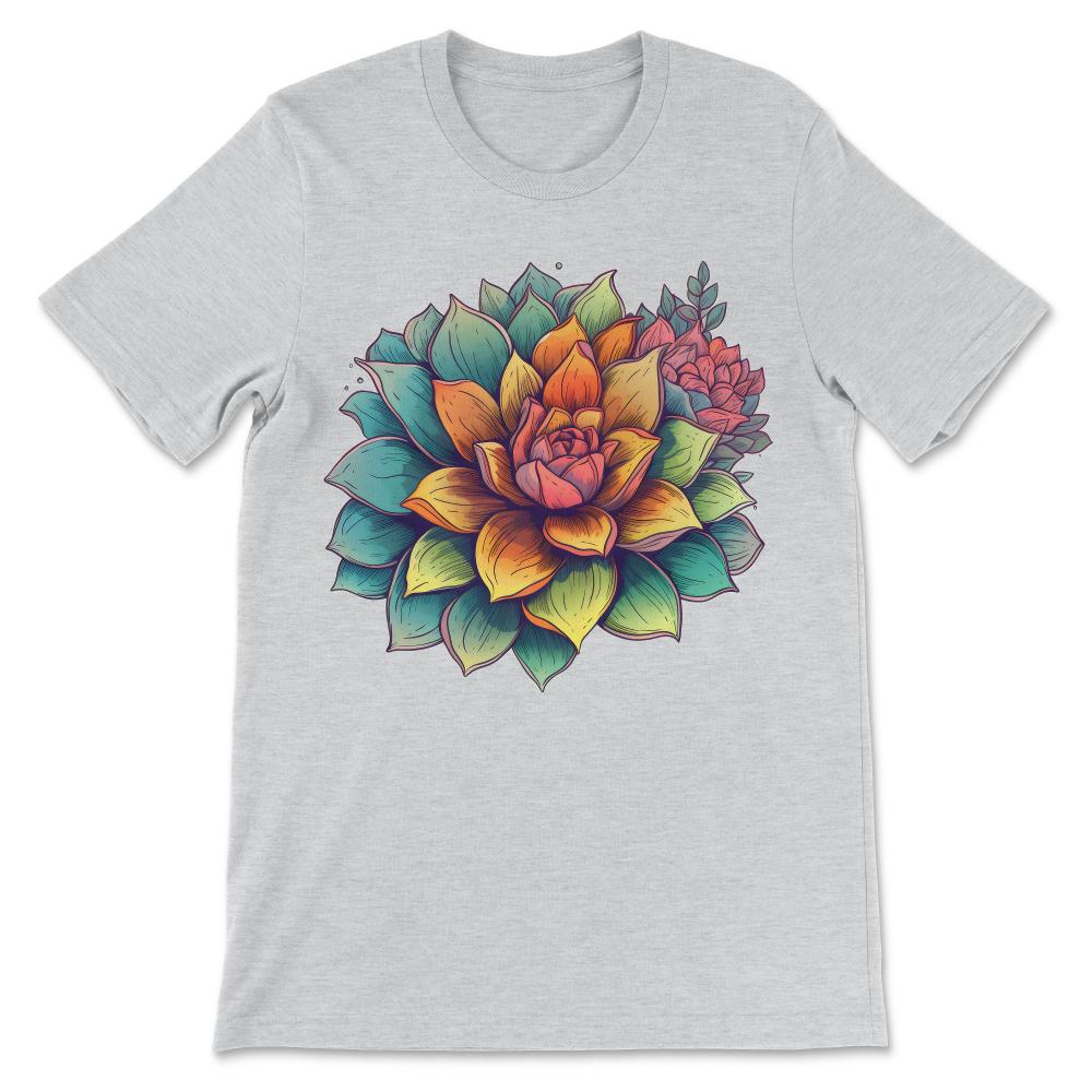 Cactus Blooming Cacti Succulent Lover Wildflower Flower Cute Gift Tee - Ash