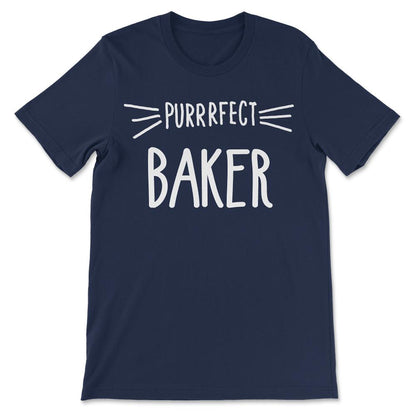 Baker Gift Cute Perfect Baker Cat Lover design Gift Tee - Unisex - Navy