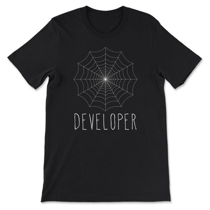 Web Developer Shirt for Website JavaScript HTML5 Programmers Gift Tee - Black