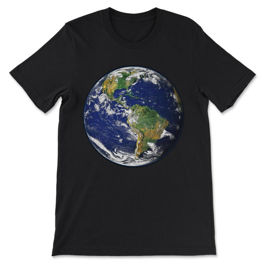 Planet Earth for Kids, Men, and Women Solar System Planet design Gift - Black